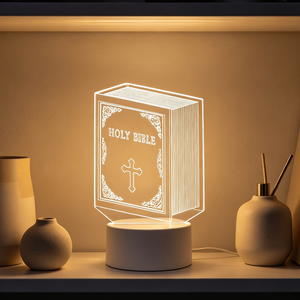 Factory Wholesale Christian Jesus Holy Bible Table Lamp Home Decor Favor Gifts <b>Led</b> Night Lamp 3D Acrylic Night <b>Light</b> Gift Items - Product Image 5