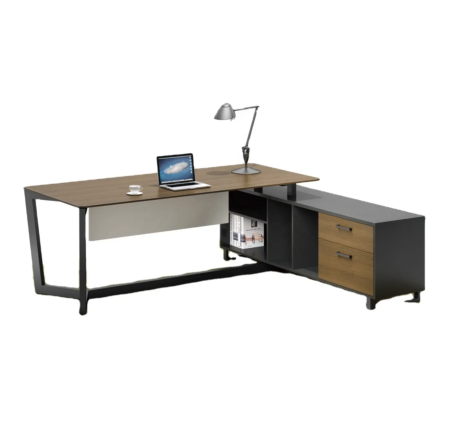 Top 10 Kantoormeubilair Fabriek Luxe 6 Voeten Ceo Office Zwart Formica Executive Bureau