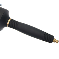 Brosse à cheveux professionnelle en nylon, tube en céramique et aluminium, brosse ronde pour cheveux bouclés