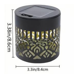 Lampes solaires pour clôture, projecteur solaire en métal en forme de hibou, lampes murales extérieures pour terrasse, marches, thème mandala pour la décoration du jardin et de la cour - Product Image 6