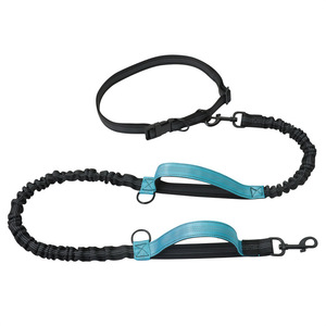 Correa Doble Elástica para Perros, Retráctil de Nailon para Pasear Mascotas, Azul, Negro, Rojo, Naranja, Verde - Product Image 5