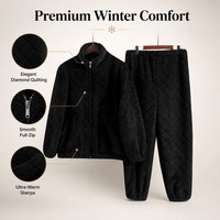 Ensemble de vêtements de détente en polaire sherpa confortable et chaud FEIYUE RTS, directement de l'usine, en stock