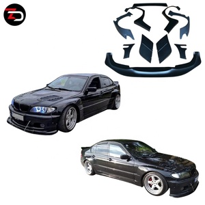 Kit de Carrocería <span class=keywords><strong>Rocket</strong></span> B <span class=keywords><strong>V2</strong></span> de Precio de Fábrica, Alerón Delantero, Alerón de Guardabarros, Alerón Trasero para BMW Serie 3 E46 4 Puertas Modelo Pre Lci 2001-2005 - Product Image 1