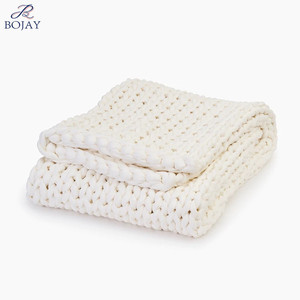 Sang Trọng Siêu Ấm Cúng Không Có Đổ Bện Cáp Đan Mùa Đông Chăn <span class=keywords><strong>Chunky</strong></span> Dệt Kim Ném Nặng Trọng Chăn Tùy Chỉnh - Product Image 2