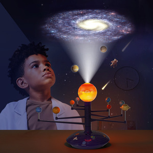 Kit Modello Astronomico del Sistema Solare Parlante per Bambini, Proiettore Planetario con 8 Pianeti, Giocattoli Spaziali STEM per Bambini 4-6 Anni, in ABS - Product Image 1