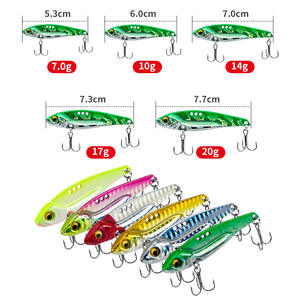 Leurre de pêche Vib <span class=keywords><strong>3</strong></span>-20g, leurre artificiel métallique coulant avec lame, spinner, crankbait, leurre vibrant, swimbait, Pesca pour la pêche au bar, au brochet et à la perche - Product Image 2