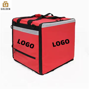 Altın teslimat mavi bakkal teslimat ulaşım motosiklet soğutucu tote gıda yalıtımlı termal pizza gıda teslimat çantası - Product Image 2