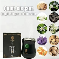 Brûleur d'encens électronique en métal BK-51 OUD, diffuseur d'aromathérapie à bouton-poussoir rechargeable par USB, style moyen-oriental