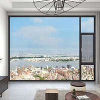 Ventana Abatible AS2047 con Aislamiento Térmico, Doble Acristalamiento, Insonorizada, de Aluminio, con Apertura Exterior, para Renovación del Hogar