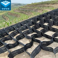 Système de confinement cellulaire en géocell HDPE de 50 mm, 100 mm, 150 mm, 200 mm de profondeur pour la stabilisation des sols et la protection des pentes