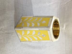 2024 meilleure qualité os incrustation Bakhoor bougeoir fabriqué à la main bougeoir en bois pour la décoration de la maison inde artisanat de qualité - Product Image 3