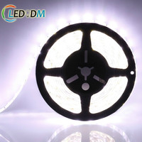 Pita led strip LED kustom 12V 24V SMD 2835 60LED/M 5M/rol warna tunggal 6500k 3000k 4000k rgb lampu Strip LED 2835 60D