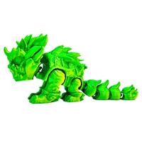 Figurine de lion porte-bonheur imprimée en 3D en PLA, thème animal, décoration du Nouvel An chinois, ornement traditionnel, décoration de bureau