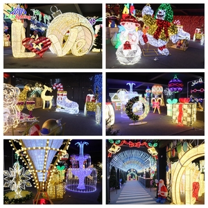 Décoration de Noël extérieure LED Père Noël, Père Noël lumineux étanche avec liste de cadeaux pour affichage commercial de centre commercial, CE/ROHS - Product Image 2