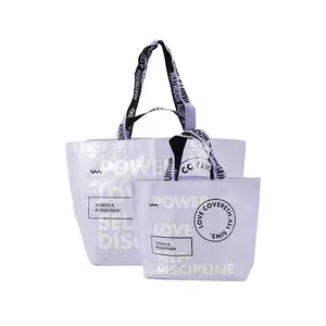 Eco Friendly Waterproof Pp Woven Shopping Bag Recyclable Laminated Pp Woven Tote Bag