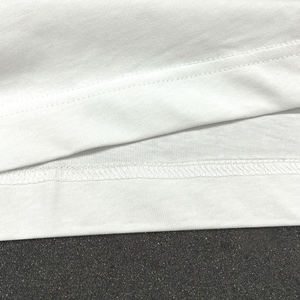 T-shirts blancs de haute qualité à col rond, 250 g/m², en coton lourd, coupe ample, streetwear, t-shirts unis pour hommes - Product Image 4