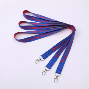Lanières personnalisées en polyester par sublimation à faible commande minimale, imprimées sur mesure avec outil <span class=keywords><strong>de</strong></span> fixation pour le cou et logo, prix compétitif - Product Image 1