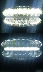 Monirf 9 "Oval 24 LED sürüş Spot lamba beyaz DRL 10-30V gündüz koşu hafif ağır LED sürüş lambası DAF M-BENZ için