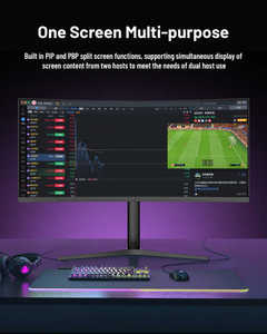 180hz Độ phân giải cao màn hình 32inch 34 inch Cong 2K Gamer Màn hình máy tính hiển thị LCD chơi game màn hình - Product Image 6