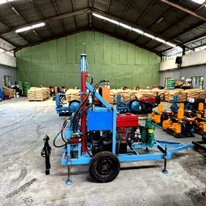 เครื่องเจาะบ่อน้ำแบบเคลื่อนที่ FengSu DR-180 ใช้เครื่องยนต์ดีเซล ระบบไฮดรอลิก แรงดันไฟฟ้า 220V - Product Image 1