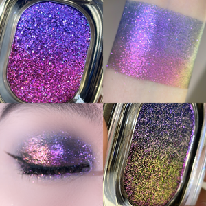 High Pigment Langlebiger Farbverlauf Chamäleon Lidschatten Pulver Private Label Großhandel Multi chrom Lidschatten Metallic - Product Image 3