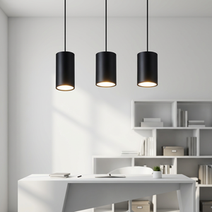 Faretto <span class=keywords><strong>LED</strong></span> da 12W a Sospensione o Montaggio a Superficie, Cilindrico in Alluminio, Include Kit di Installazione, Faretto da Incasso a Soffitto - Product Image 1
