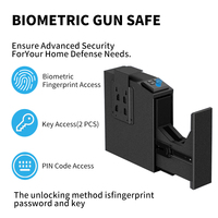 T3 nouveau coffre-fort automatique pour pistolet à pousser et à tirer avec clé de mot de passe d'empreinte digitale pour la sécurité du bureau à domicile