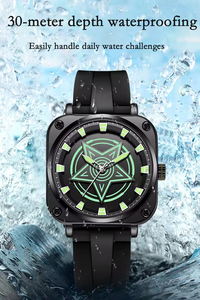 Montre lumineuse rotative à thème anime, style designer, best-seller, cool et élégante, montre-bracelet à quartz - Product Image 5