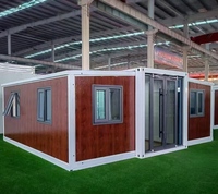 Maison préfabriquée mobile certifiée CCS, conteneur extensible de 40 pieds sur roues, villa pliable en acier, moderne et respirante, 3 chambres, plus de 5