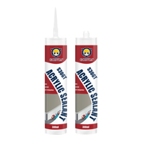 GORVIA S306 300ml Mastic acrylique peignable pour joints de construction, cadres de fenêtres et portes, espaces muraux, usage cuisine et salle de bain
