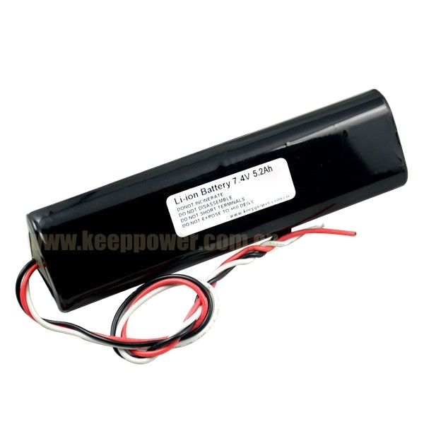 2S2P 18650 7.2V 5200mAh LiMn2O4 Cathode Protected High Performance Lithium Ion Battery Pack for Electric Vehicles Consumer