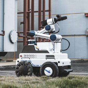<span class=keywords><strong>MP01</strong></span> ngoài trời điều hướng thông minh xe không người lái 4WD Giao hàng an ninh tuần tra kiểm tra khung gầm Robot - Product Image 2