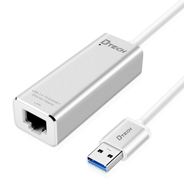 DTECH Best Price Wholesale Price USB3.0 to 1000Mbps Ethernet Network Adapter 0.2M for Computer