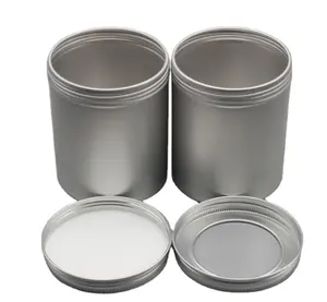 Groothandel! Aluminium Pot Met Schroef 5Ml 10Ml 30Ml 50Ml 60Ml 80Ml 100Ml 150Ml Ronde Zilveren Cosmetisch Deksel Blikcontainer