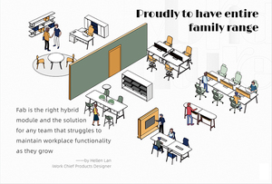 Muebles de Oficina, Diseño Simple, Marco de Aluminio, Mesa de Oficina de Madera para Personal, Blanca, Estación de Trabajo de 2 a 4 Personas, Muebles de Oficina - Product Image 6