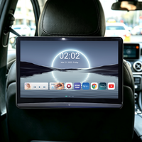 Écran de divertissement pour siège arrière de voiture de 13,3 pouces, Android 13, écran tactile pour appuie-tête, affichage HD, mise en miroir sans fil, USB, WiFi, BT pour voiture