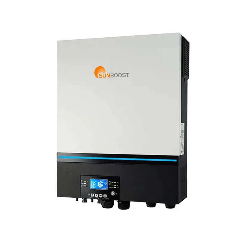 SUNBOOST 8kW 11kW prise en charge du contrôleur parallèle MPPT onduleurs solaires hybrides 48V 10kW onduleur de chaîne AC hybride hors réseau