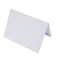 Carte de vœux pliante en papier, marque Huicai, kraft noir et blanc, double pliage, cartes d'invitation, impression couleur personnalisée pour mariage