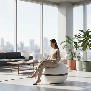 Housse de protection pour chaise de yoga en ballon PVC anti-éclatement, écologique, lavable, pour le bureau, l'équilibre et la stabilité - Product Image 1