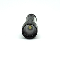 Lampe torche LED laser blanche rétractable, éclairage puissant pour la conduite en extérieur, mini lampe torche rechargeable pour le camping