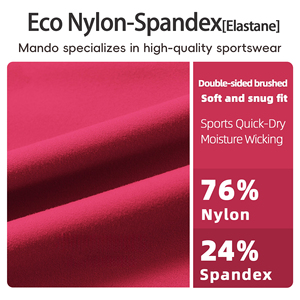 Logo personalizzato di alta qualità in Nylon 23% <span class=keywords><strong>pantaloncini</strong></span> sportivi Spandex con tasche da donna a vita alta da palestra Pilates <span class=keywords><strong>pantaloncini</strong></span> da Yoga - Product Image 5