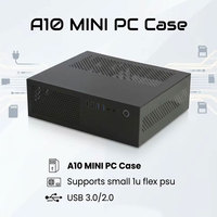 Boîtier de PC miniature A10 de haute qualité, horizontal, HTPC, compatible avec les cartes mères M-ATX ITX, petit boîtier 1U, alimentation flexible