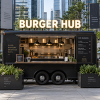 Enseigne publicitaire personnalisée avec logo, affichage 3D en acier inoxydable, éclairage frontal LED étanche, enseigne lumineuse pour camion de restauration rapide