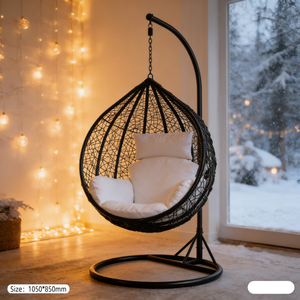 Conjunto de Silla Colgante de Macramé para Patio Trasero, Silla Colgante Transparente de Acrílico para Adultos, <span class=keywords><strong>Hamaca</strong></span> para Bebés, Silla Colgante Automática para Niños y Adultos - Product Image 3