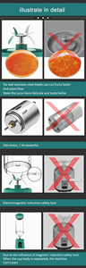 Weit verbreitete USB wiederauf ladbare elektrische Obst und Gemüse Entsafter Tasse kleinen Mixer - Product Image 6