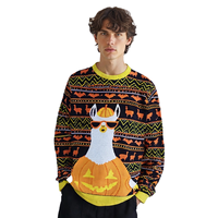 Moche Noël Halloween vacances pull modèles personnalisés en gros pull de Noël pour adultes enfants OEM ODM