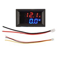 DC 4V-30V Tension Courant Power Meter Rouge Bleu 10A Affichage LED Voltmètre Numérique Ampèremètre Test de résistance de shunt embarqué DC 0V-100V