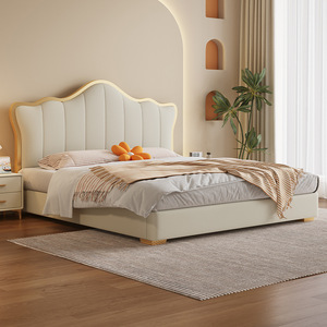 เตียงหุ้มเบาะ 1.8 ม. เฟอร์นิเจอร์ห้องนอนสไตล์โมเดิร์นมินิมอล - Product Image 3