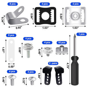 Kit de réparation de casque portable multisports, 61 pièces, vis de remplacement en métal pour casques de baseball, football, hockey, softball - Product Image 6