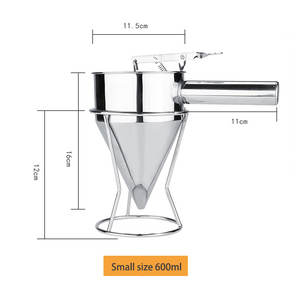 Ferramentas para Bolinhos de Polvo com Suporte, Dispenser de Mel, Funil de Aço Inoxidável, Utensílios de Cozinha - Product Image 4